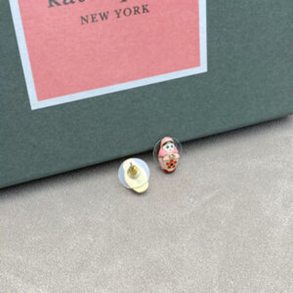 kate spade Handpainted Enamel Matryoshka Earrings - Picture 4 of 5